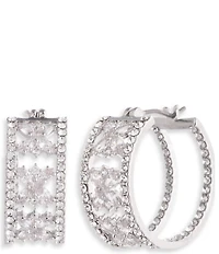 Marchesa Crystal Hoop Earrings