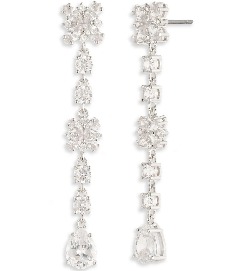 Marchesa Crystal Linear Drop Earrings