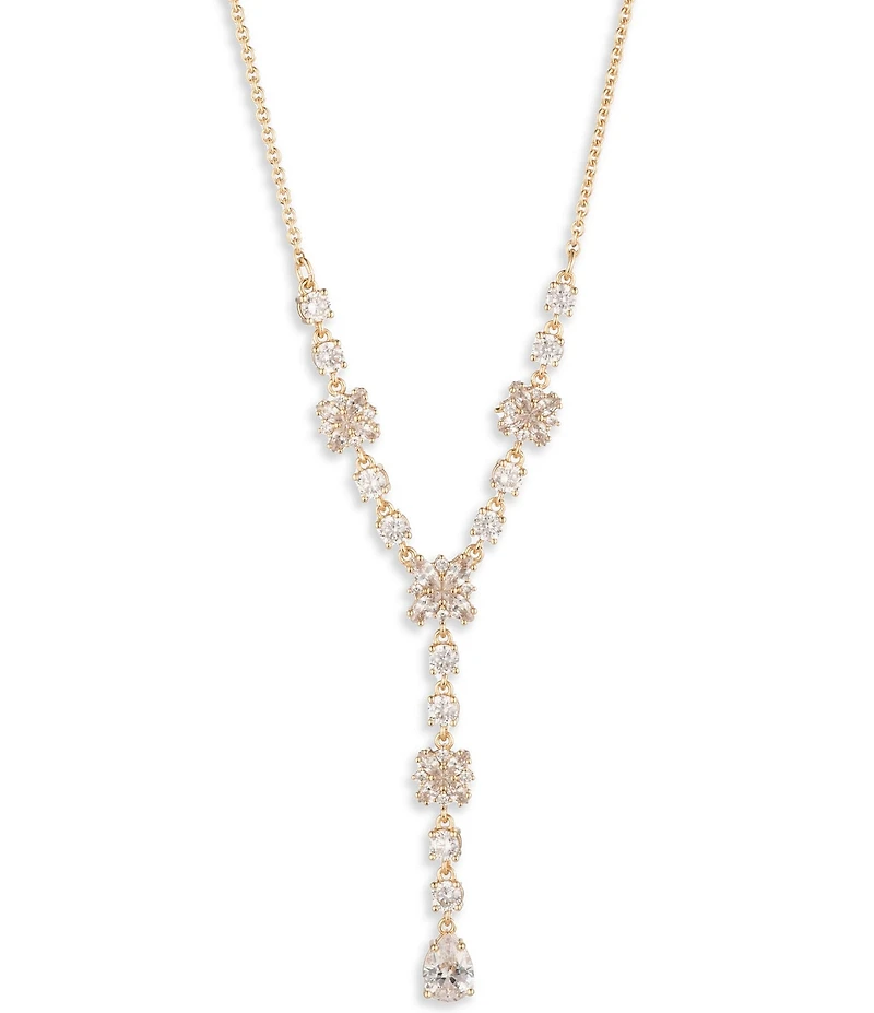Marchesa Crystal Y Necklace