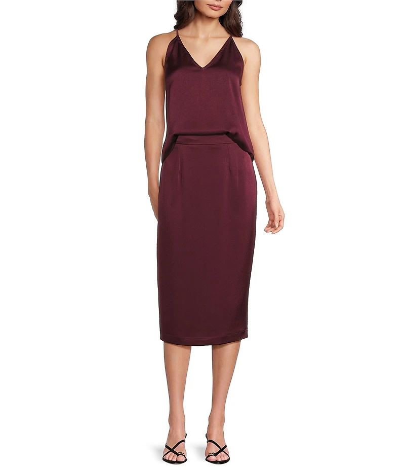 Marella Carso V-Neck Camisole Satin Top