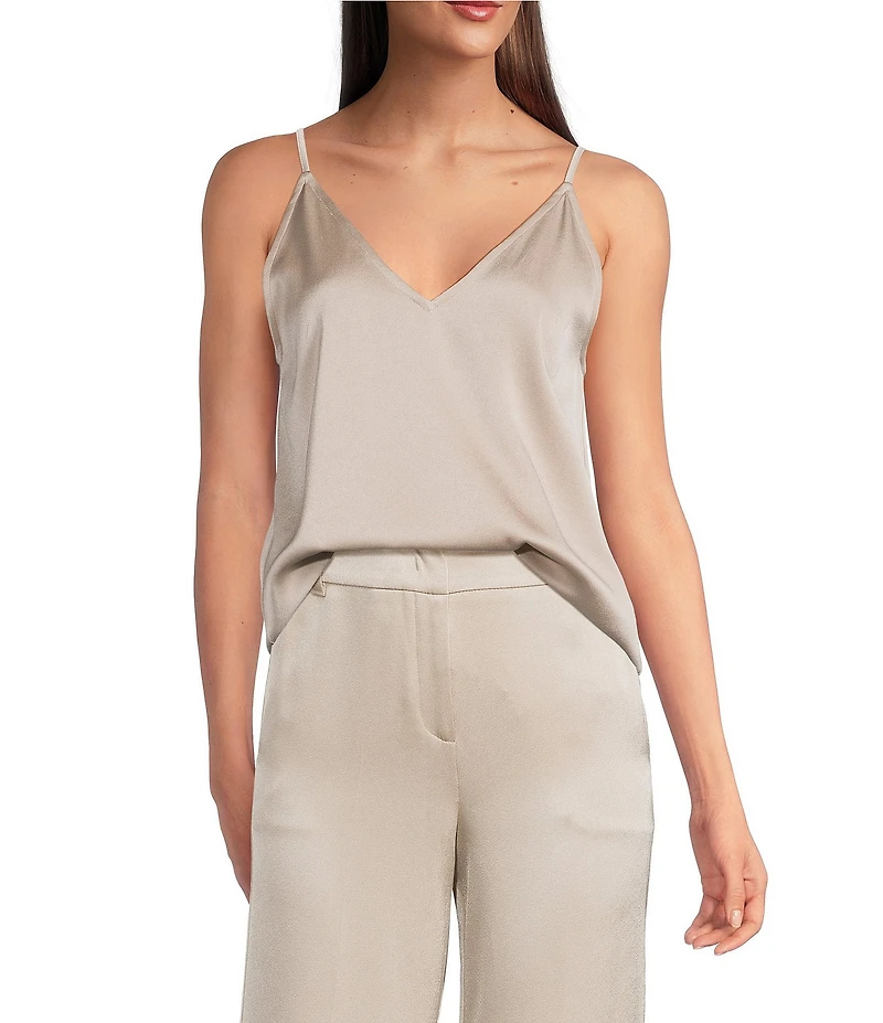 Marella Carso V-Neck Camisole Satin Top