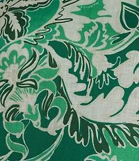 Marella Coordinating Woven Quinto Emerald Printed Linen Sleeveless Canvas Top