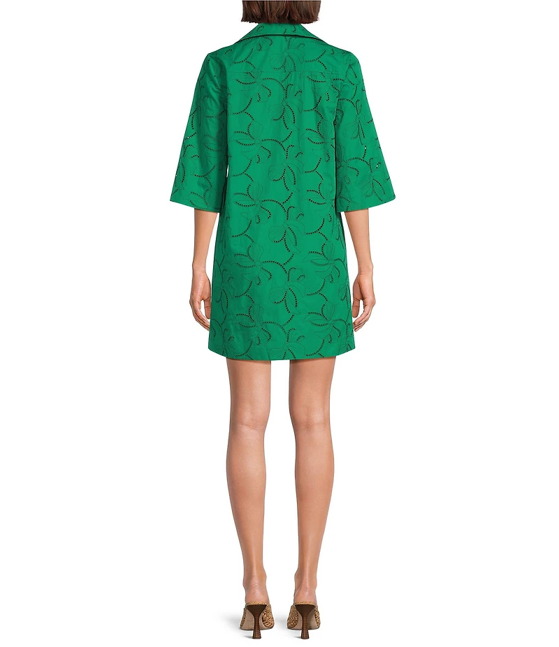 Marella Emerald V-Neck Short Sleeve Shift Dress