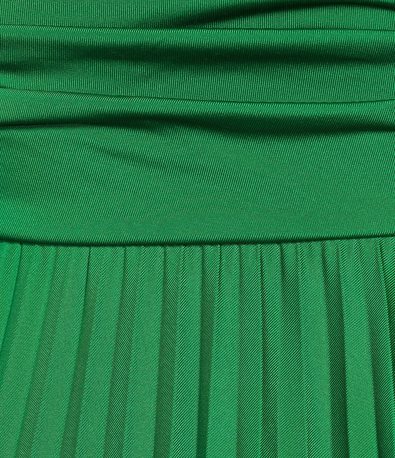 Marella Fecola Jersey Bandeu Pleated Slim Fit And Flare Maxi Dress