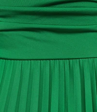 Marella Fecola Jersey Bandeu Pleated Slim Fit And Flare Maxi Dress