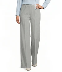 Marella Giunchi Stretch Canvas Straight Leg Trouser Pants