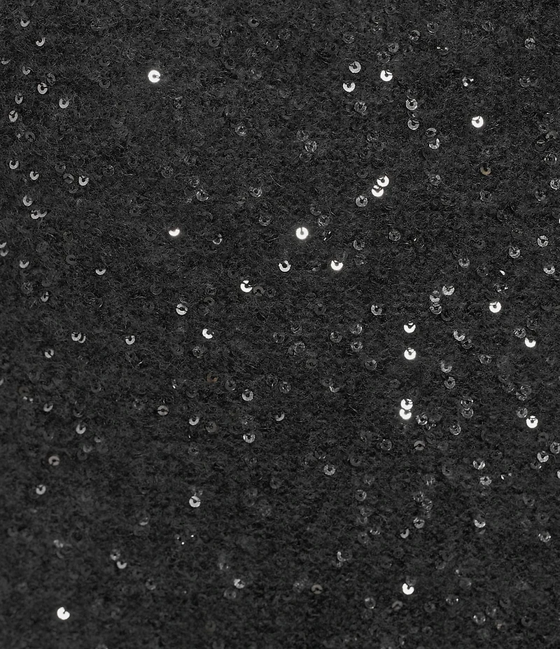 Marella Ilsa Alpaca Wool Blend Sequin Knit Turtleneck Sleeveless Bodycon Maxi Sweater Dress