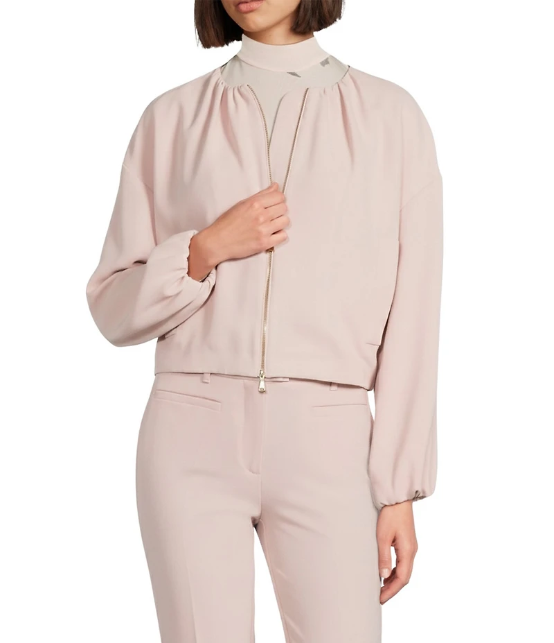 Marella Millbello Rose Crew Neck Long Sleeve Jacket