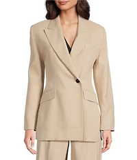 Marella Millcampal Notch Lapel Long Sleeve Jacket
