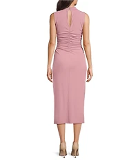 Marella Millmirra Antiquie Crew Neck Sleeveless Bodycon Maxi Dress