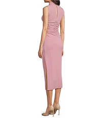 Marella Millmirra Antiquie Crew Neck Sleeveless Bodycon Maxi Dress