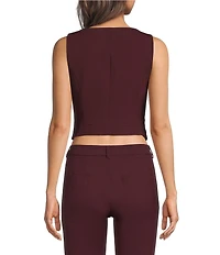 Marella Mllbosso Virgin Wool Bi-Stretch Vest