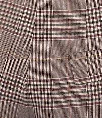 Marella Mllcanapa Yarn Dyed Wide Leg Plaid Trouser Pants