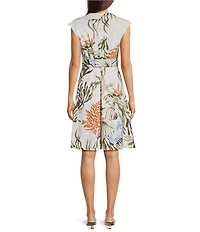 Marella Mllfilo Tie Waist Poplin Wrap Mini Dress