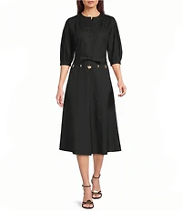 Marella Mllstecca Poplin Midi Dress