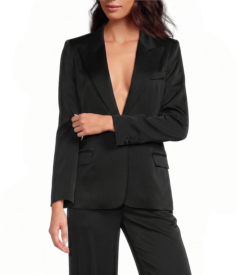 Marella Mllzimino Satin Single Breasted Coordinating Jacket