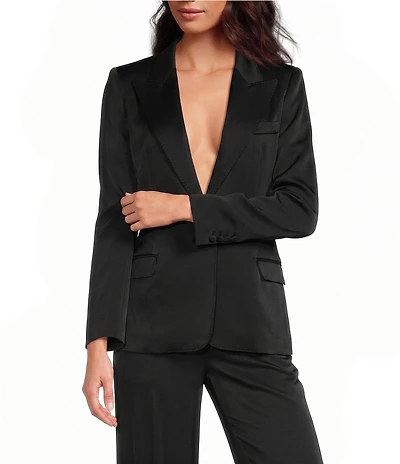 Marella Mllzimino Satin Single Breasted Coordinating Jacket