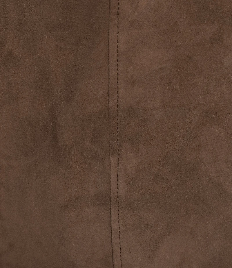 Marella Rise Brown Suede Mini Pencil Skirt
