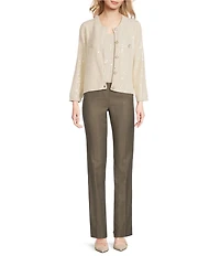 Marella Siena Knit Cream Sequin Sleeveless Top