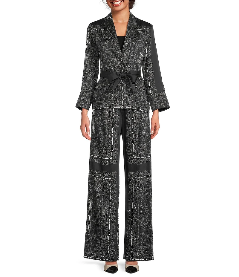 Marella Sosia Bandana Wool Blend Long Sleeve Coordinating Jacket