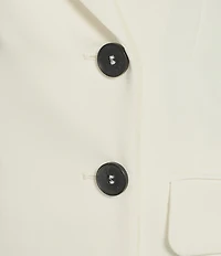 Marella Stella Lapel Collar Satin Double Breasted Blazer