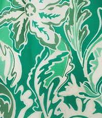 Marella Terra Printed Button Front Flounce Detail Maxi Dress