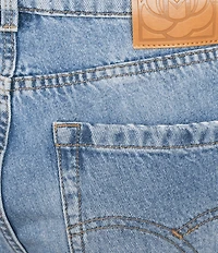 Marella Wide Leg Low Rise Pure Cotton Denim Jeans