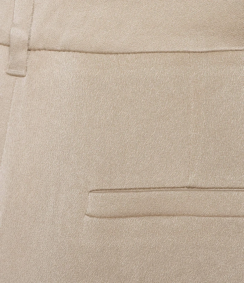 Marella Wolf Satin High Rise Wide Leg Trouser Pants