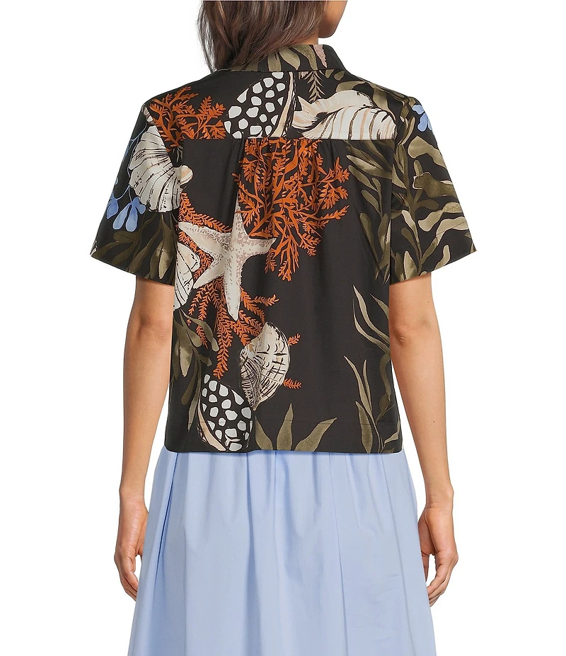 Marella Woven Mllformosa Short Sleeve Collared Camp Shirt