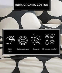 Marimekko Kivet Oversized Stones Printed Organic Cotton Duvet Cover Mini Set