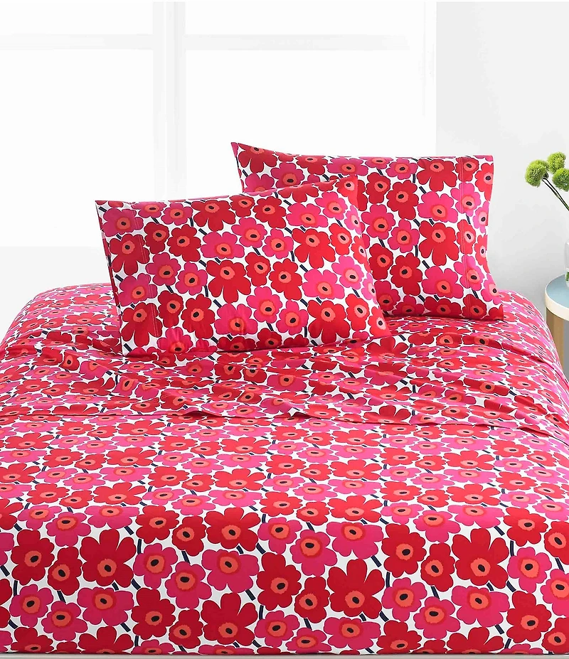 Marimekko Mini Unikko Floral Sheet Set