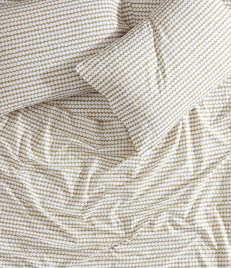 Marimekko Pikku Rasymatto Circled Printed Organic Cotton Sheet Set