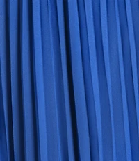 Marina Chiffon V-Neck Sleeveless Pleated A-Line Midi Dress