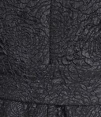 Marina Jacquard Brocade Sleeveless High Low A-Line Midi Dress