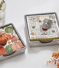 Mariposa Beaded Collection Turkey Napkin Box Set