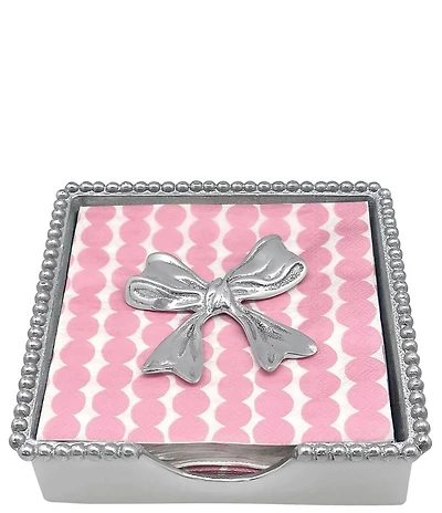 Mariposa BOWtique Collection Bow Beaded Napkin Box Set