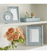 Mariposa Capri Faux Grasscloth Collection Metal Handles Tray