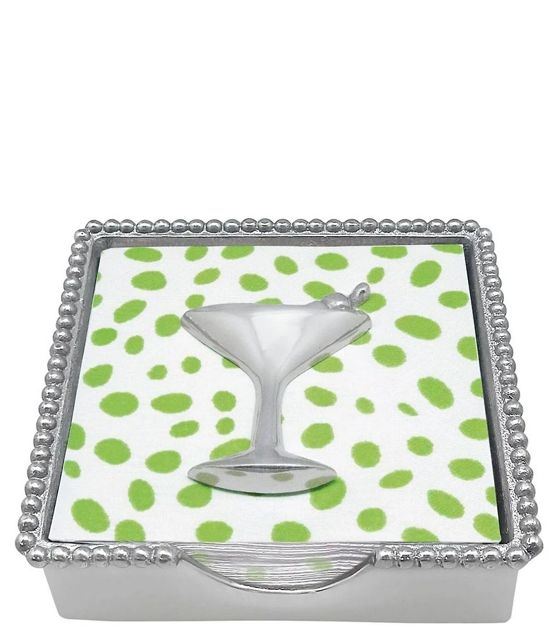Mariposa Cocktail Beaded Collection Napkin Box Set