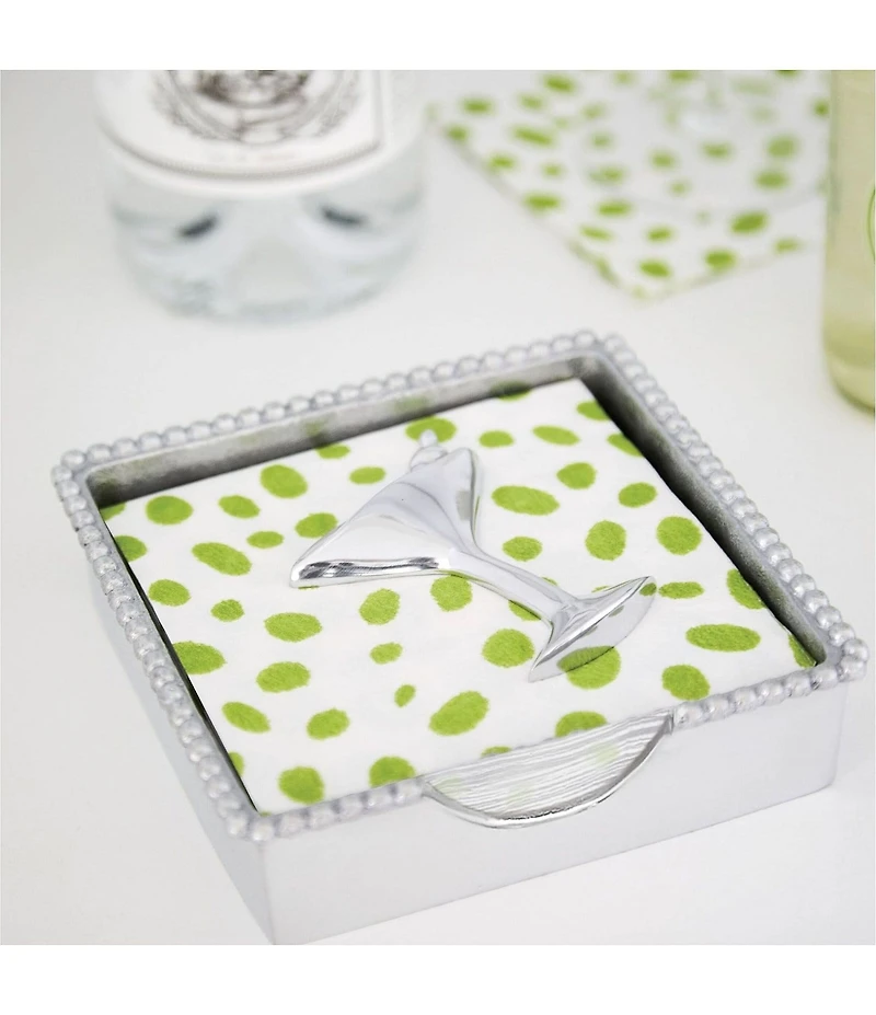 Mariposa Cocktail Beaded Collection Napkin Box Set