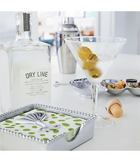 Mariposa Cocktail Beaded Collection Napkin Box Set
