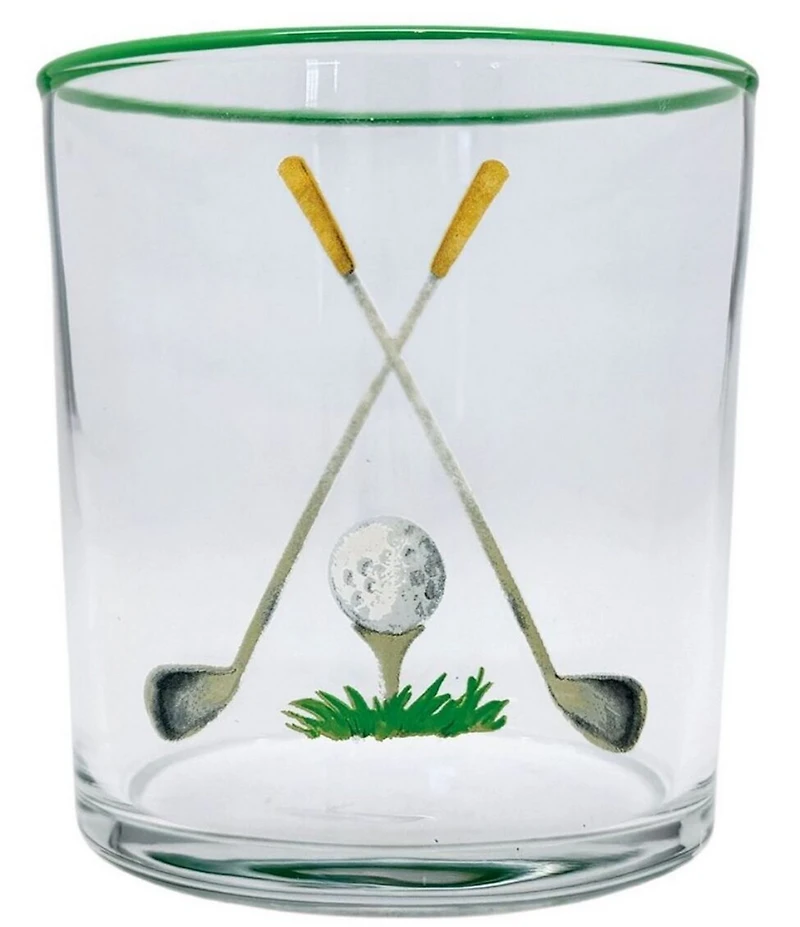 Mariposa Golf Clubs Double Old Fashion Glasses, Set of 4