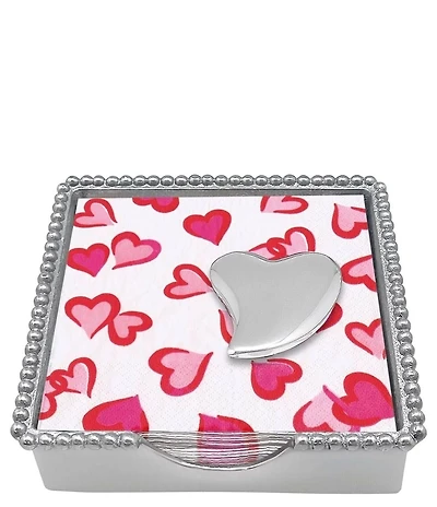 Mariposa Heart Beaded Collection Napkin Box Set
