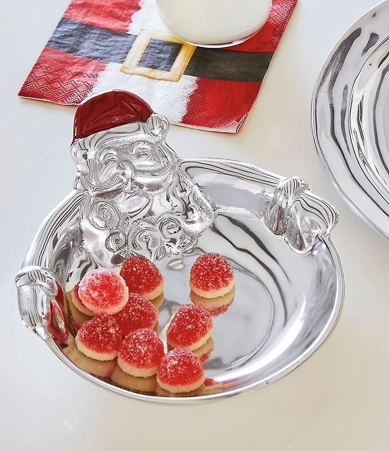 Mariposa Hugging Santa Candy Dish