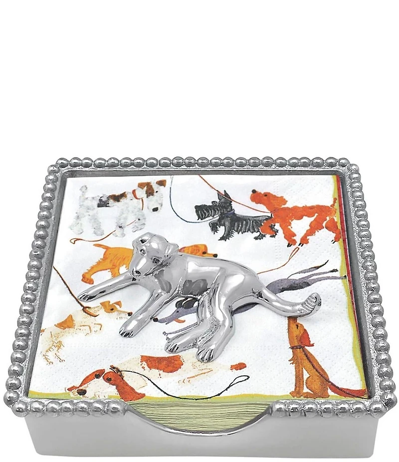 Mariposa Labrador Beaded Collection Napkin Box Set
