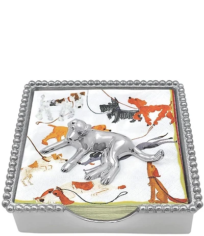 Mariposa Labrador Beaded Collection Napkin Box Set