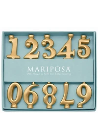 Mariposa Number Birthday Candle Holder Set
