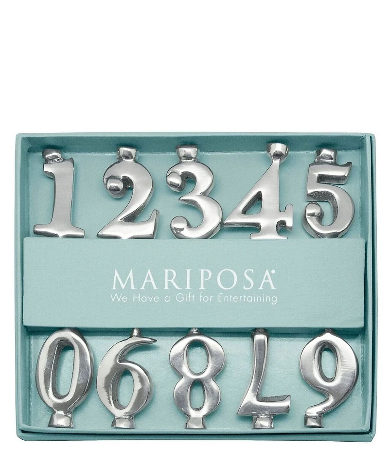 Mariposa Number Birthday Candle Holder Set