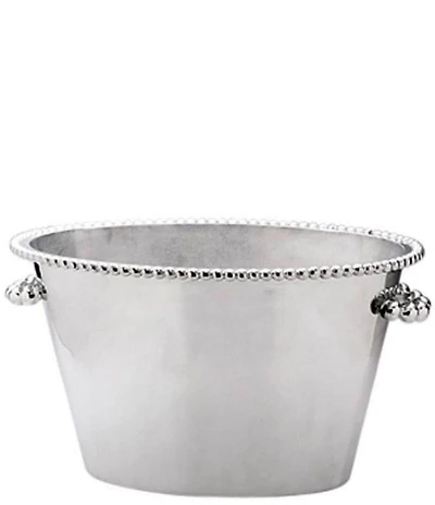 Mariposa Pearled Collection Beaded Double Ice Bucket