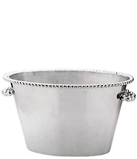 Mariposa Pearled Collection Beaded Double Ice Bucket