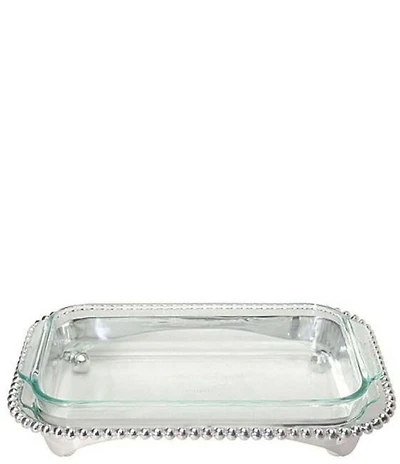Mariposa Pearled Collection Oblong Casserole Pyrex 3 Qt. Caddy